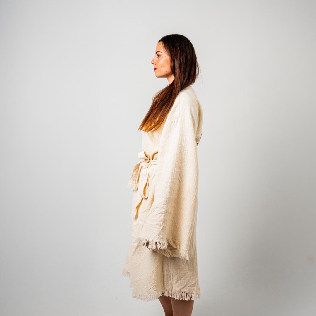 Palm Leaves Kaftan&Towel Christmas SET