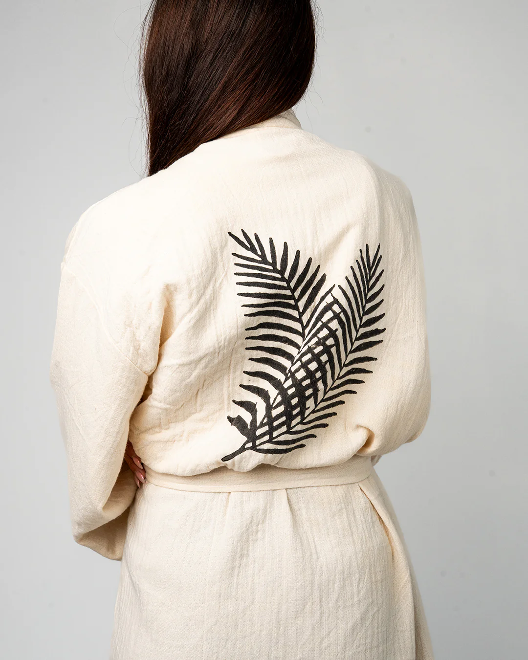 Palm Leaves Kaftan&Towel Christmas SET